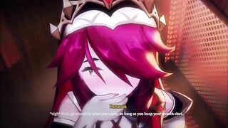 Rosaria Genshin Impact Hidden Sex POV【Hentai】