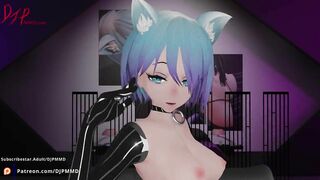 Sexy Petite CatGirl Mia Play Blender MMD 1546