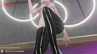 Sexy Petite CatGirl Mia Play Blender MMD 1546