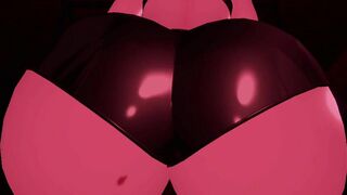 Butt expansion/ Face sitting in latex panties