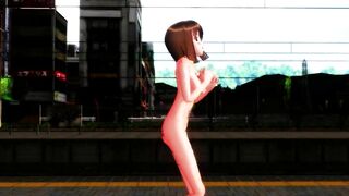【MMD】Yukiho (Pissing in the end)【R-18】
