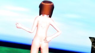 【MMD】Yukiho (Pissing in the end)【R-18】
