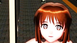 【MMD】Yukiho (Pissing in the end)【R-18】