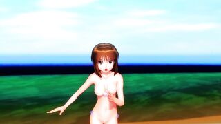 【MMD】Yukiho (Pissing in the end)【R-18】