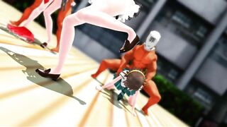 【SEX-MMD】Kongo Sisters & Pink Cat 【R-18】