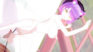 【Vtuber 常闇トワ】常闇トワがバックでセックスするだけLoop6