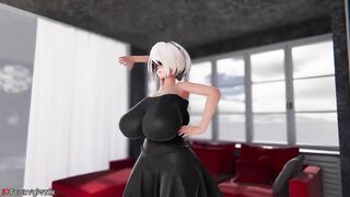[Breast Expansion] 2B Giantess Growth