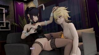 Mona-Bunny Genshin Impact (Short movie)【Hentai 3D】