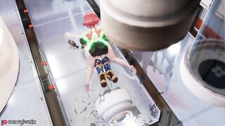 [Breast Expansion] Pyra in the Lab Room - Cartoon