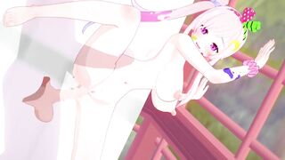 【Vtuber アイラニ・イオフィフティーン】アイラニ・イオフィフティーンがバックでセックスするだけLoop1
