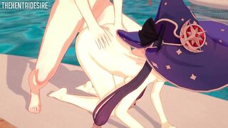 Mona gets Fucked in the ASS for the First Time, She SCREAMS Hentai Genshin Impact