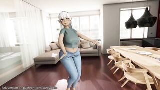 [MMD] Kuroeda-san _ Elf - San - Breast Expansion