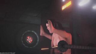 Lara and Dildo Machine【Hentai 3D】