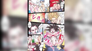 DBZ Paradise Orgia com as Milfs Casadas dos 2 Universos