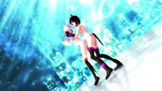 【MMD】Kaat & Luna Dive to Blue【R-18】