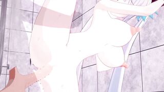 【Vtuber 神楽めあ】神楽めあがバックでセックスするだけLoop1