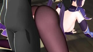 GENSHIN IMPACT MONA - dp Double Penetration Teen Creampie Anal HENTAI ANIME CARTOON