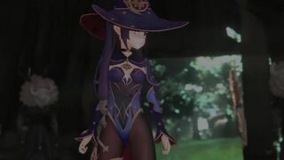 GENSHIN IMPACT MONA - dp Double Penetration Teen Creampie Anal HENTAI ANIME CARTOON