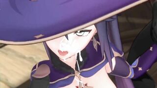 GENSHIN IMPACT MONA - dp Double Penetration Teen Creampie Anal HENTAI ANIME CARTOON