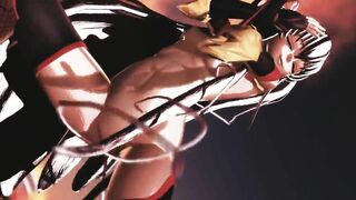 【MMD】Taimanin Yukikaze Burn It Up【R-18】