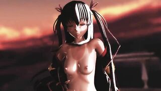 【MMD】Taimanin Yukikaze Burn It Up【R-18】