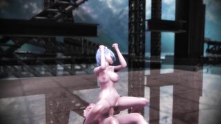 【SEX-MMD】Rem Rin & Ramchi - Pie Yosemasara-Sex Dance [Re Zero]【R-18】