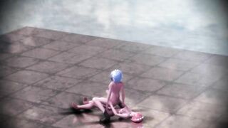 【SEX-MMD】Rem Rin & Ramchi - Pie Yosemasara-Sex Dance [Re Zero]【R-18】
