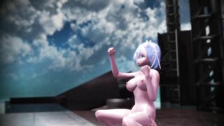 【SEX-MMD】Rem Rin & Ramchi - Pie Yosemasara-Sex Dance [Re Zero]【R-18】