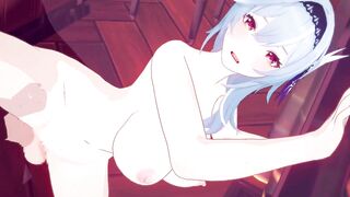 【原神 エウルア】エウルアがバックでセックスするだけLoop1