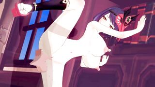 【原神 九条サラ】九条サラがバックでセックスするだけLoop1