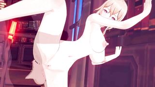 【原神 ジン】ジンがバックでセックスするだけLoop2