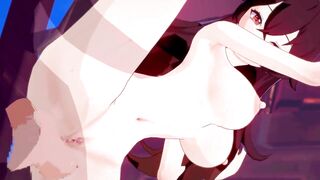 【原神 アンバー】アンバーがバックでセックスするだけLoop2