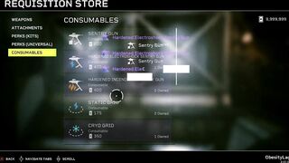 Slutty whore spends unlimited points on unlocks for Aliens: Fireteam Elite
