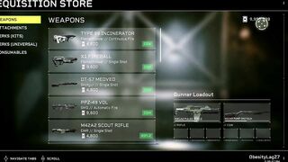 Slutty whore spends unlimited points on unlocks for Aliens: Fireteam Elite