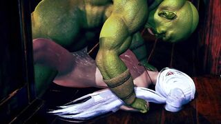 A shameless m an cuckolded his wife by an ork.