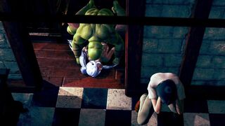 A shameless m an cuckolded his wife by an ork.