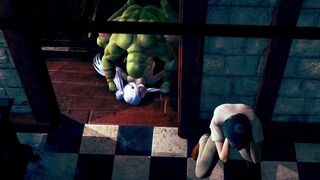 A shameless m an cuckolded his wife by an ork.