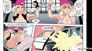 Jen and Amber Don't Get Along - Two naughty lesbians public sex fight.