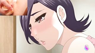 Creamy pussy watching hentai