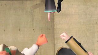 【MMD】Mi-chan & Tickling game【R-18】