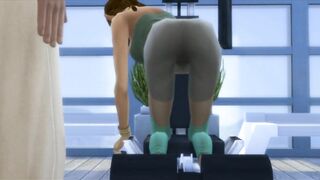 Fitness Guru gets fuked on the PowerFit Multitrainer Machine