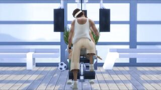 Fitness Guru gets fuked on the PowerFit Multitrainer Machine