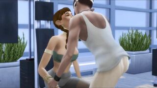 Fitness Guru gets fuked on the PowerFit Multitrainer Machine