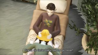 Nerd guy gets sucked by his girlfriend [Cara & Franz]