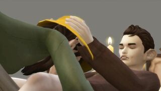 Nerd guy gets sucked by his girlfriend [Cara & Franz]