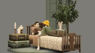 Nerd guy gets sucked by his girlfriend [Cara & Franz]