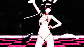 【MMD】Fuso seems to have become a cat - PiNK CAT【R-18】