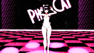 【MMD】Fuso seems to have become a cat - PiNK CAT【R-18】