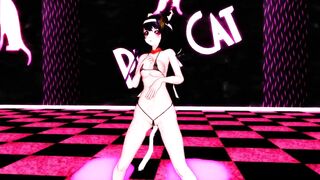 【MMD】Fuso seems to have become a cat - PiNK CAT【R-18】