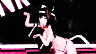 【MMD】Fuso seems to have become a cat - PiNK CAT【R-18】